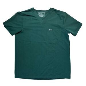 FIGS Scrubs Top; Technical Collection; Size LARGE; Dark Green